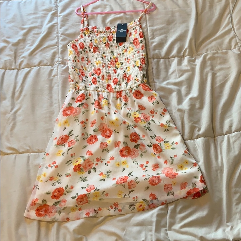 Abercrombie and Fitch kids white floral dress